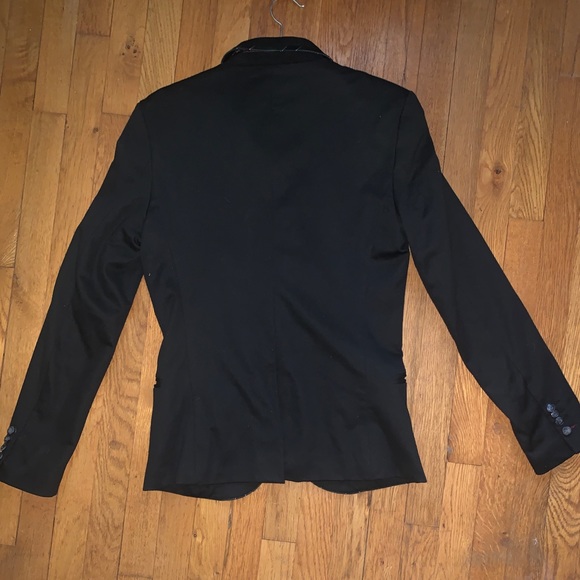 Zara Men’s Brown University Blazer Sz 38 - Picture 3 of 5